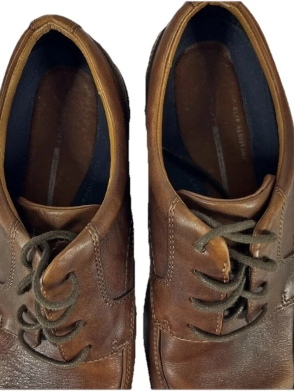 Rockport DPluxe Apron Toe Brown Oxfords Plain Toe Shoes Men’s Size 9.5